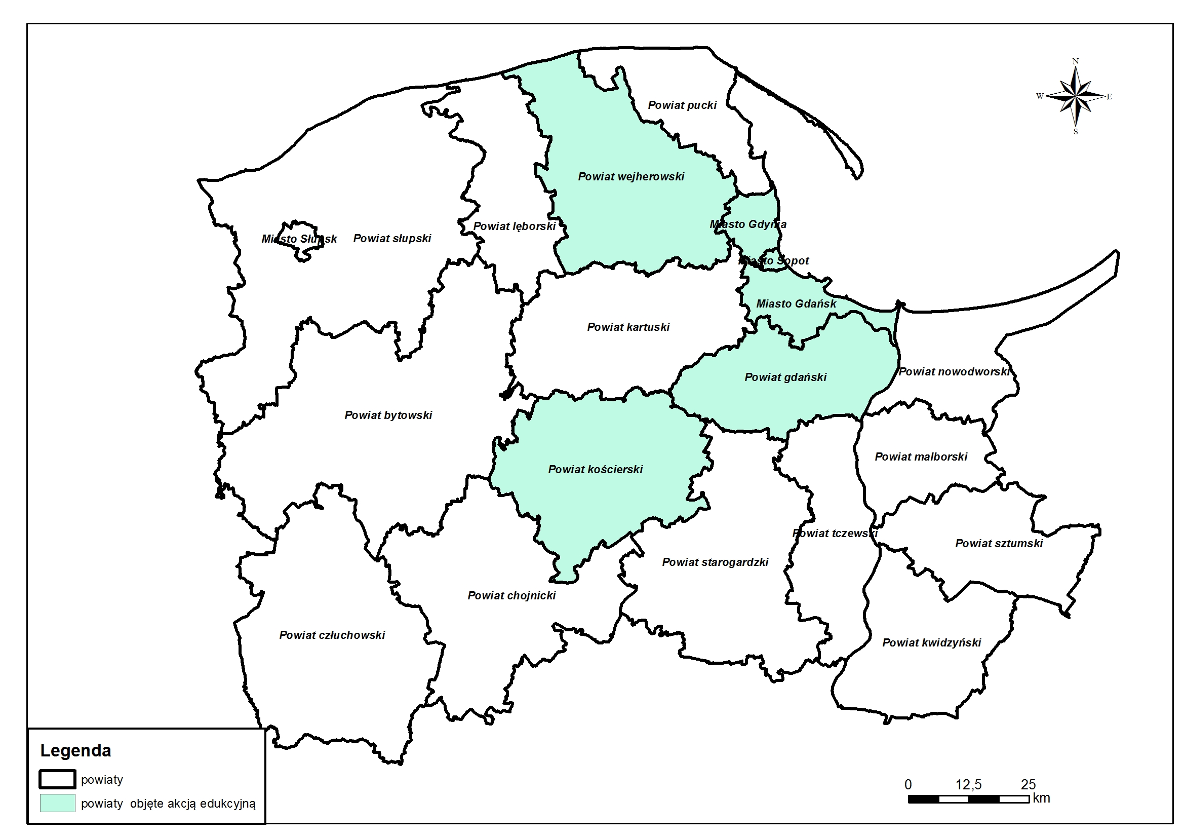 mapa zasięg akcji